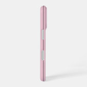 Soft Pink Vertical Stripe Pattern Minimal iPhone 16ケース (右側面)
