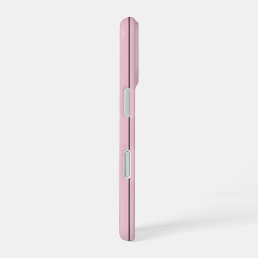Soft Pink Vertical Stripe Pattern Minimal iPhone 16ケース (右側面)