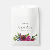 Soft Pink Watercolor Floral Favor Bags フェイバーバッグ (正面)