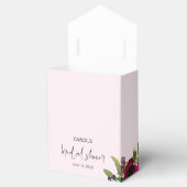 Soft Pink Watercolor Floral Favor Box フェイバーボックス (オープン)