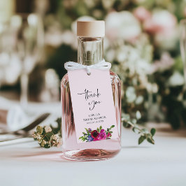 Soft Pink Watercolor Floral Gift Tag ギフトタグ