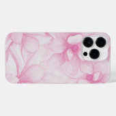 Soft Pink Watercolor Floral Seamless Pattern iPhoneケース (裏面横)