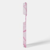 Soft Pink Watercolor Floral Seamless Pattern iPhoneケース (右側面)