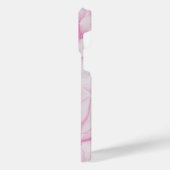 Soft Pink Watercolor Floral Seamless Pattern iPhoneケース (左側面)