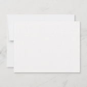 Soft Pink Watercolor Wash Note Card 招待状 (裏面)