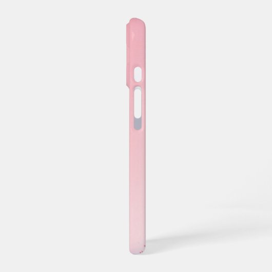 Soft Pink Weeping Cherry Design Phone Case iPhone 16ケース (左側面)