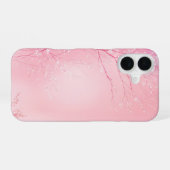 Soft Pink Weeping Cherry Design Phone Case iPhone 16ケース (裏面横)