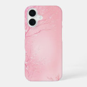 Soft Pink Weeping Cherry Design Phone Case iPhone 16ケース (裏面)
