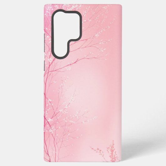 Soft Pink Weeping Cherry Design Phone Case Samsung Galaxyケース (裏面)