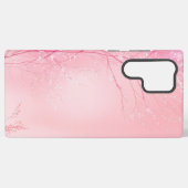 Soft Pink Weeping Cherry Design Phone Case Samsung Galaxyケース (裏面横)