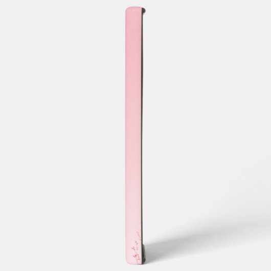 Soft Pink Weeping Cherry Design Phone Case Samsung Galaxyケース (左側面)