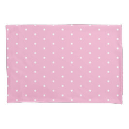 Soft Pink with White Dots Standard Size 枕カバー
