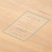 Soft Pistachio Acrylic Style Wedding Invitation アクリル招待状 (レイダウン)