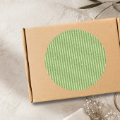 Soft Pistachio Glitter Style Minimal Pattern ラウンドシール