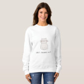 Soft Plump Cute Cat Sweatshirt For Cat Lovers スウェットシャツ (正面フル)