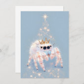 Soft Pretty Jumping Spider Christmas Cards シーズンカード (正面/裏面)