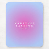 Soft Purple Blue Gradient Aura  マウスパッド (正面)