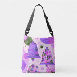 Soft Purple Floral Modern Tote Bag クロスボディバッグ