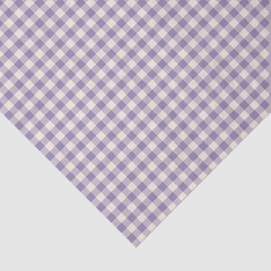 Soft Purple Gingham Plaid Check Holiday Pattern 薄葉紙 (詳細)