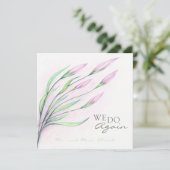 Soft Purple Lilies Vow Renewal 10 Years Invitation 招待状 (スタンド正面)