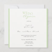 Soft Purple Lilies Vow Renewal 10 Years Invitation 招待状 (裏面)