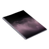 Soft Purple Smoke Abstract Art Notebook ノートブック (右側)