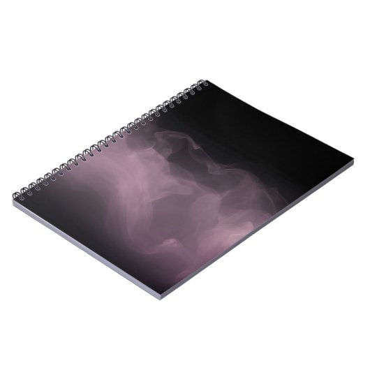 Soft Purple Smoke Abstract Art Notebook ノートブック (左側)