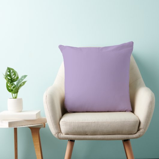 Soft Purple,Solid ,Modern Throw Pillow クッション (椅子)