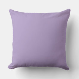 Soft Purple,Solid ,Modern Throw Pillow クッション