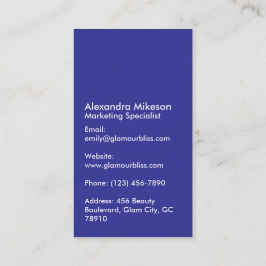 Soft Rainbow Aesthetic Branding 名刺 (裏面)