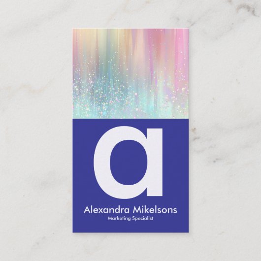 Soft Rainbow Aesthetic Branding 名刺 (正面)
