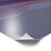 Soft Rainbow Flower Waves – Dreamy Surreal Bloom フォトプリント (角)