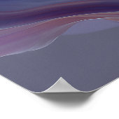 Soft Rainbow Flower Waves – Dreamy Surreal Bloom ポスター (角)