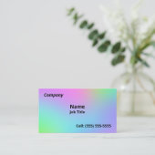 Soft Rainbow Gradient名刺 名刺 (スタンド正面)