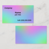 Soft Rainbow Gradient名刺 名刺 (正面/裏面)