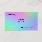 Soft Rainbow Gradient名刺 名刺 (正面)