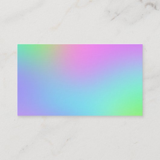 Soft Rainbow Gradient名刺 名刺 (裏面)