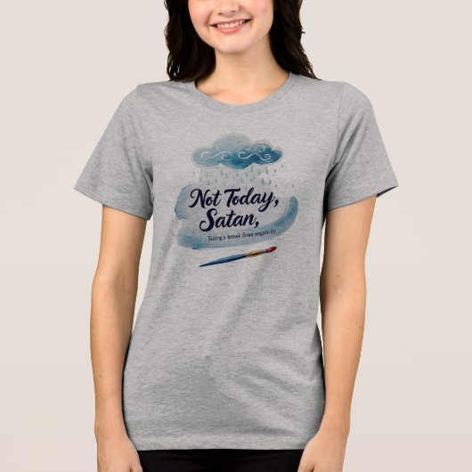 Soft Rainy Mood Tee for Women トライブレンドＴシャツ (正面)