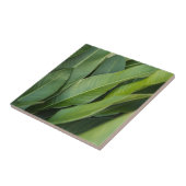 Soft ropical Green Leaves Botanical タイル (側面)