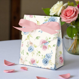 Soft Rose Bouquet Romantic Wedding Favor Box フェイバーボックス