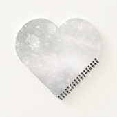 Soft sage and frosted white florals AI art  ノートブック (裏面)