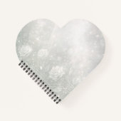 Soft sage and frosted white florals AI art  ノートブック (正面)