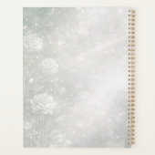 Soft sage and frosted white florals AI art  プランナー手帳 (裏面)