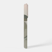 Soft Sage & Blush Abstract Botanical Art iPhoneケース (右側面)