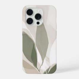 Soft Sage Botanical Abstract – Calm Modern Organic iPhone 15 Proケース