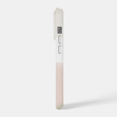 Soft Sage Botanical Minimal Abstract  Calm Neutral iPhoneケース (左側面)