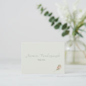 Soft Sage Botanical Wedding Escort Cards プレイスカード (スタンド正面)