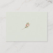 Soft Sage Botanical Wedding Escort Cards プレイスカード (裏面)