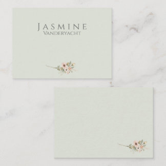 Soft Sage Botanical Wedding Place Cards プレイスカード