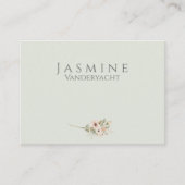 Soft Sage Botanical Wedding Place Cards プレイスカード (正面)